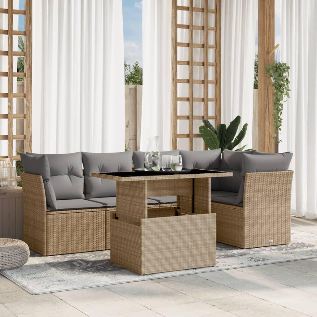 VidaXL Garten sofagarnitur poly-rattan