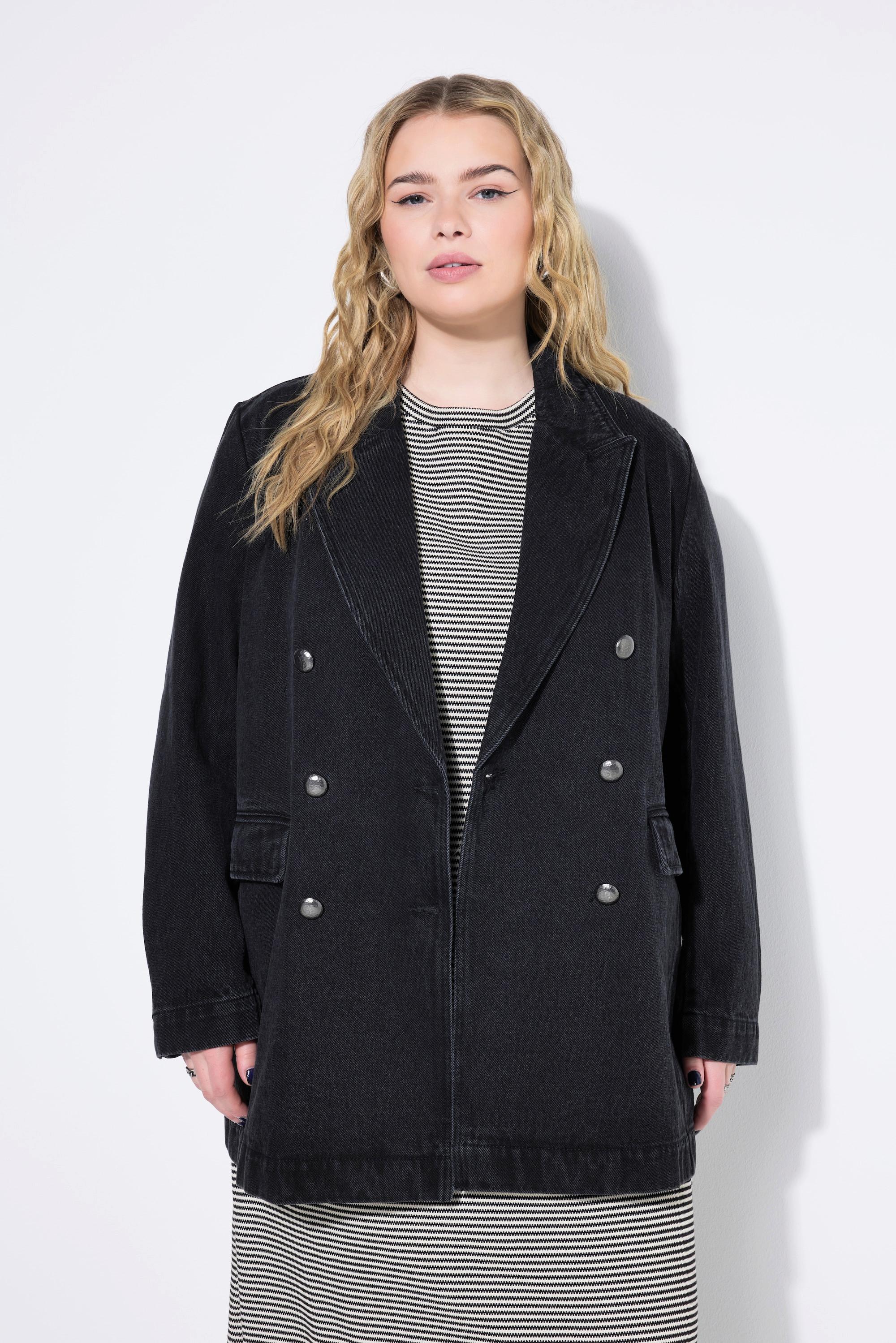 Studio Untold Blazer, Jeans, Loose Shape, Zweireiher