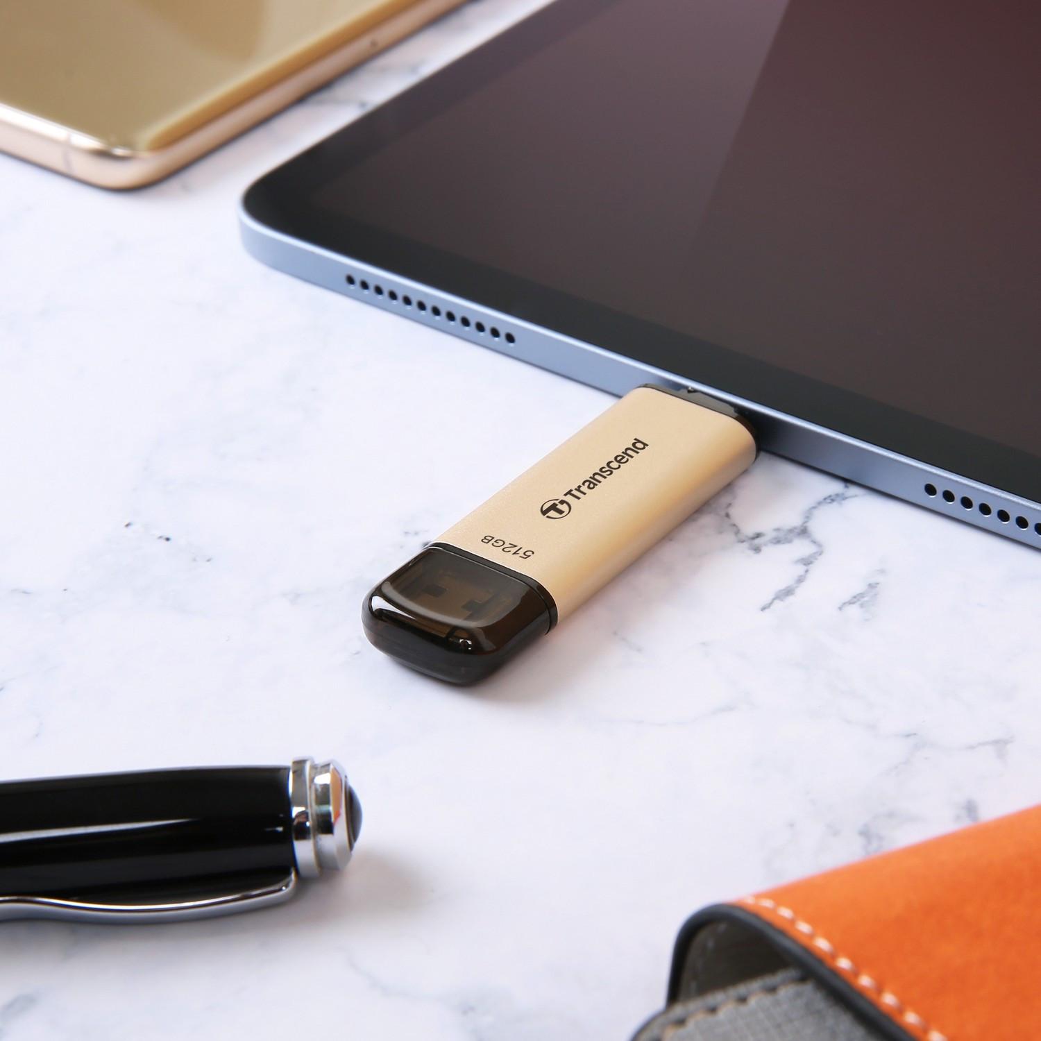 Transcend USB-Speicher JF930C 2-in-1 (USB3.2/USB-C) 256 GB