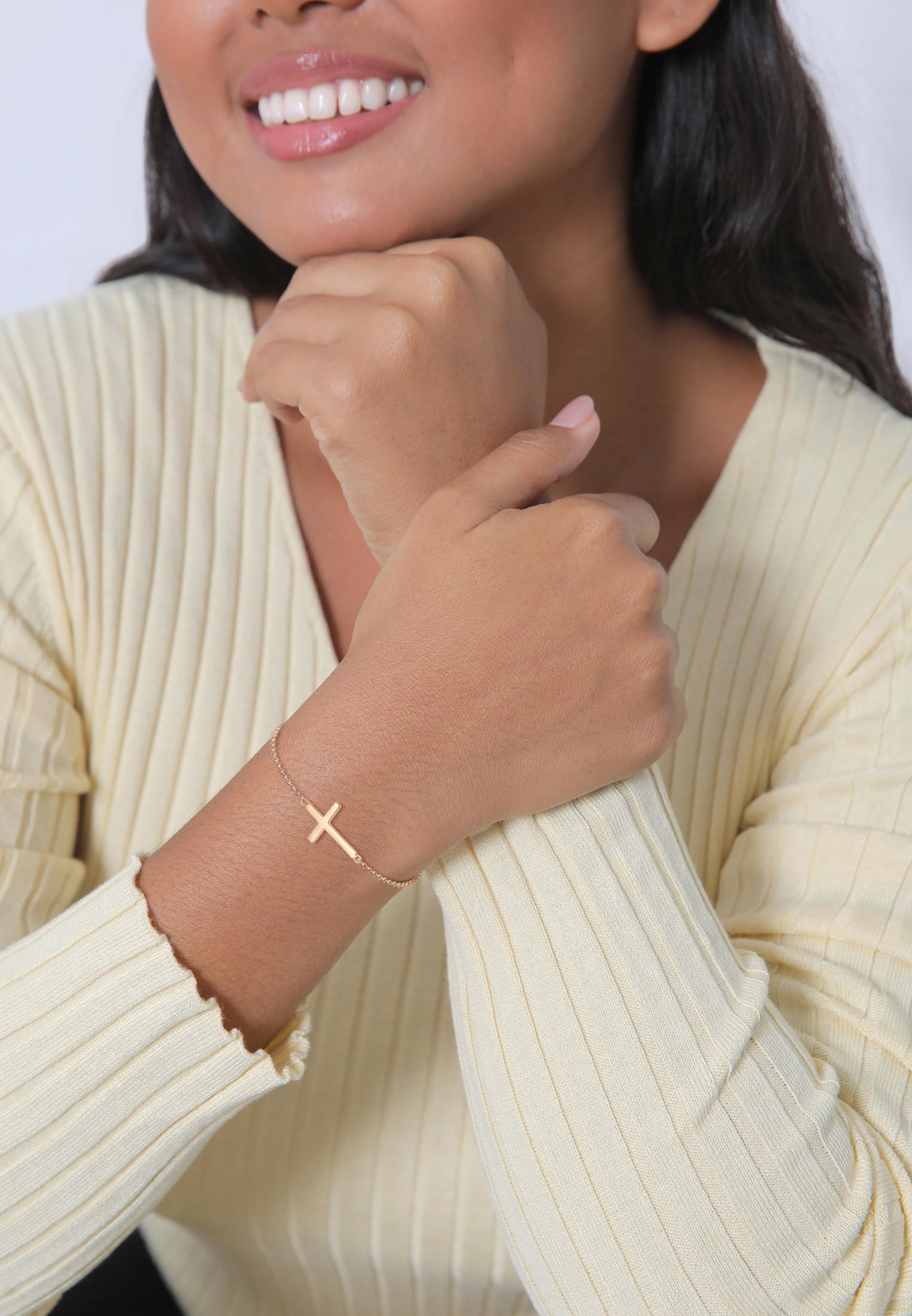 Elli Armband Kreuz Symbol