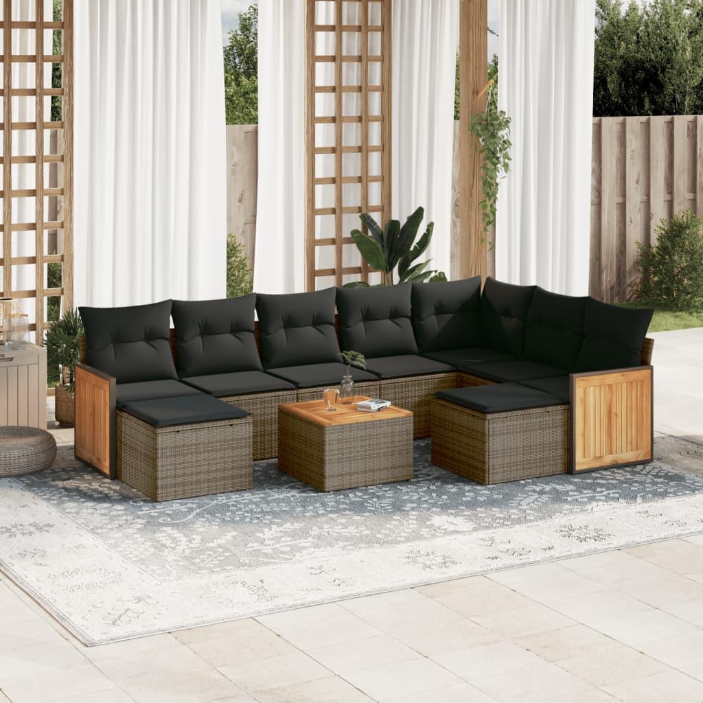 VidaXL Garten sofagarnitur poly-rattan