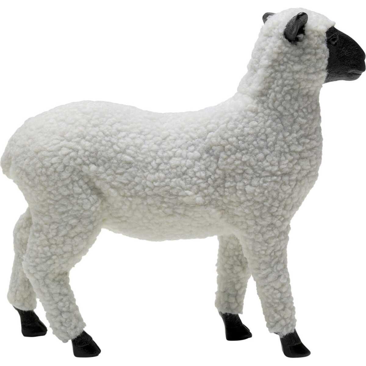 KARE Design Deko Figur Happy Sheep Wool weiss