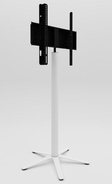 VCM TV Standfuß mit Zwischenboden | Ständer Rack Fernseh | Maße ca. H. 100 x B. 61 x T. 61 cm - Xila