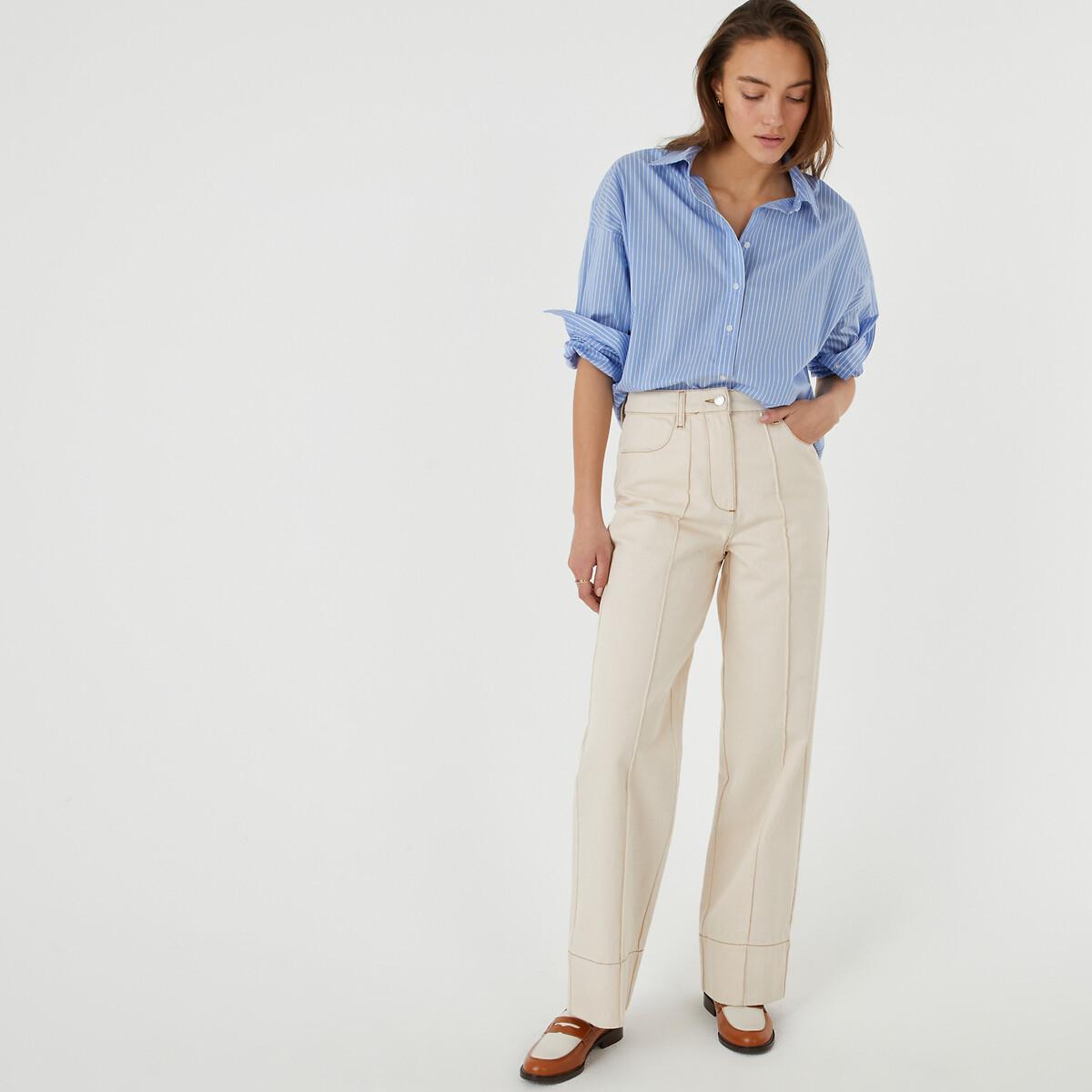 La Redoute Collections APOLLINE Weite Hemdbluse mit Streifen