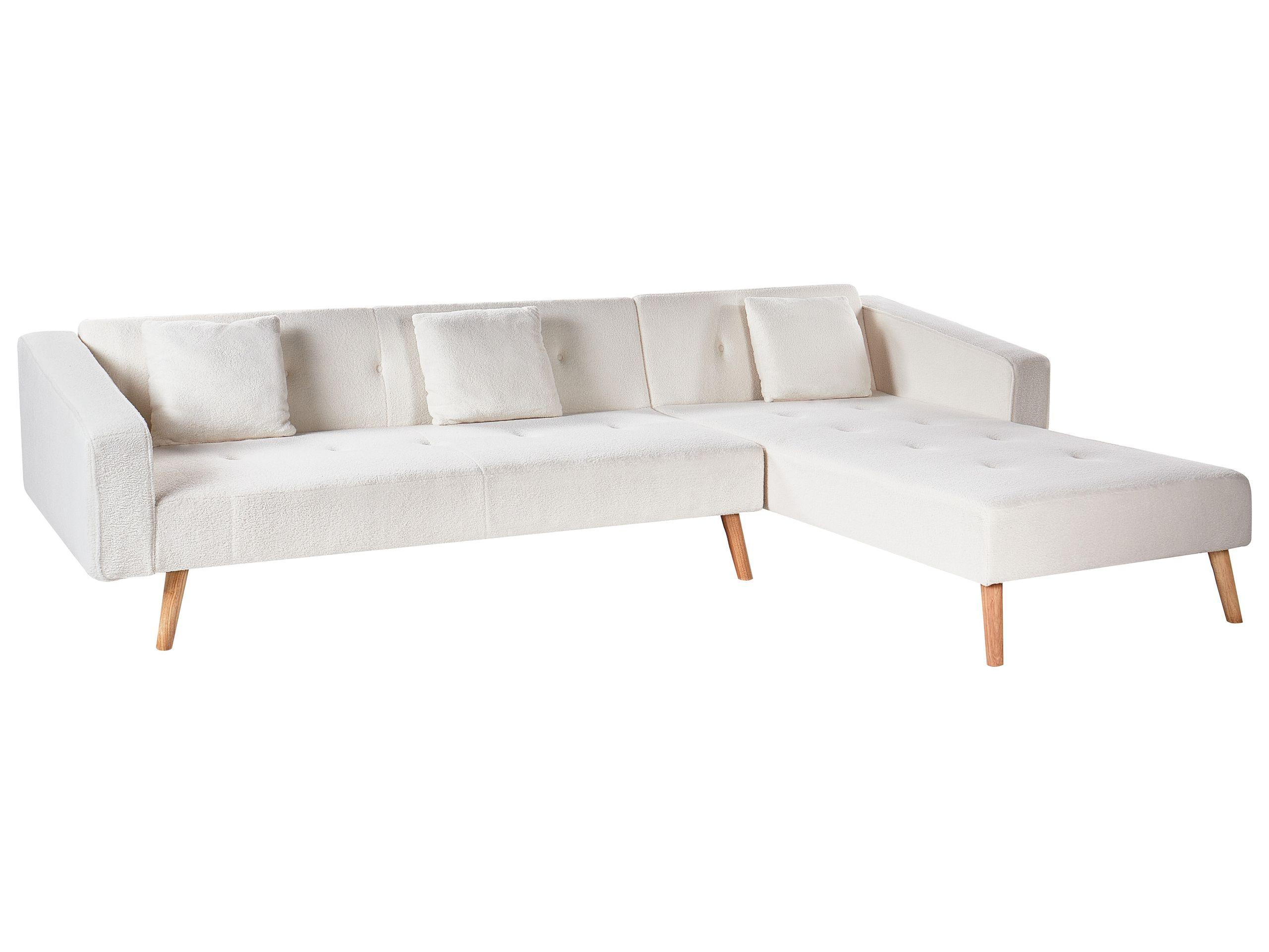 Beliani Ecksofa aus Bouclé Retro VADSO