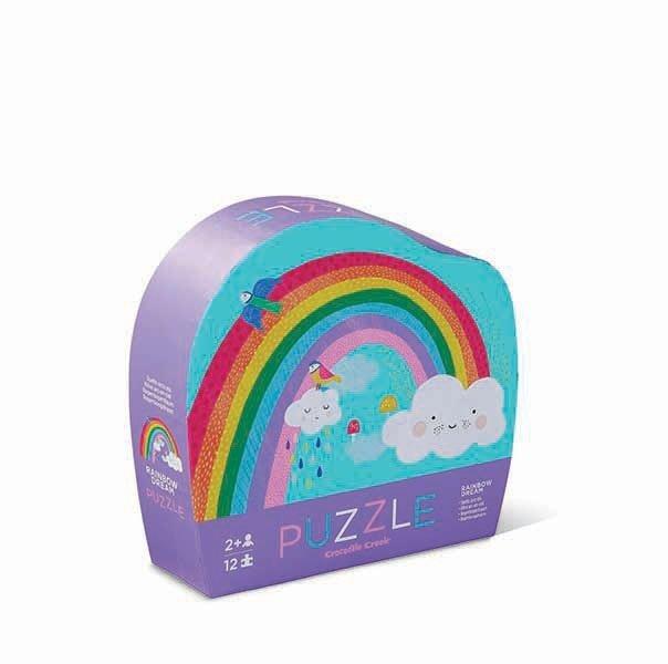 Crocodile Creek 12 Teile, Mini Puzzle Regenbogen