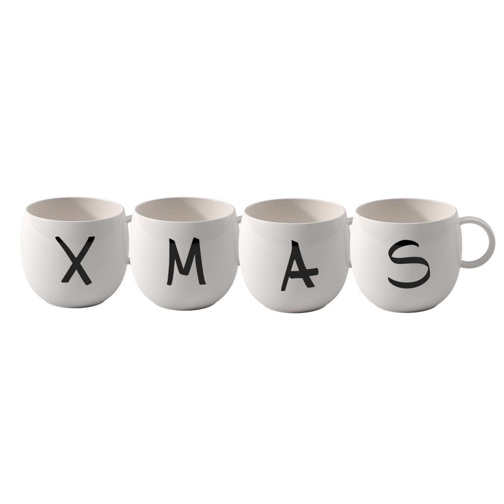 like. by Villeroy & Boch Becher Set XMAS 4tlg. Letters