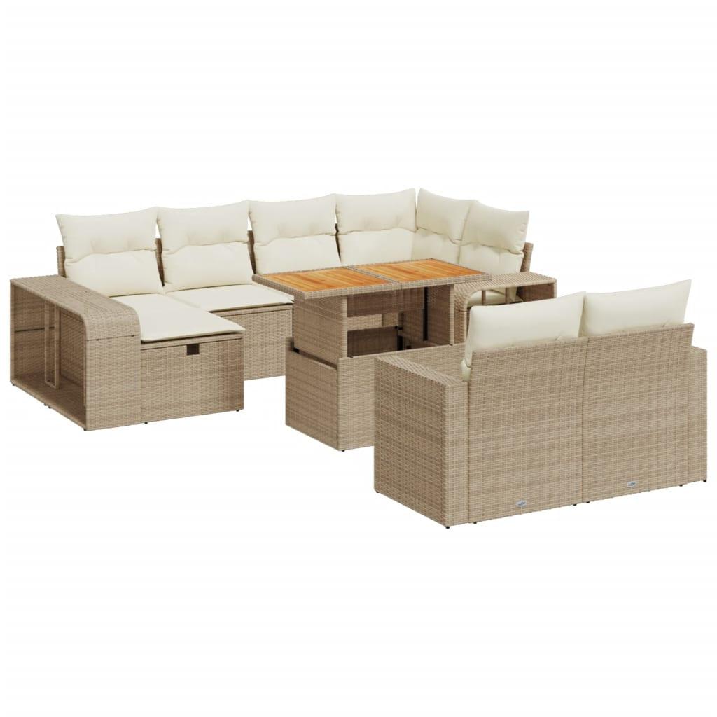VidaXL Garten sofagarnitur poly-rattan