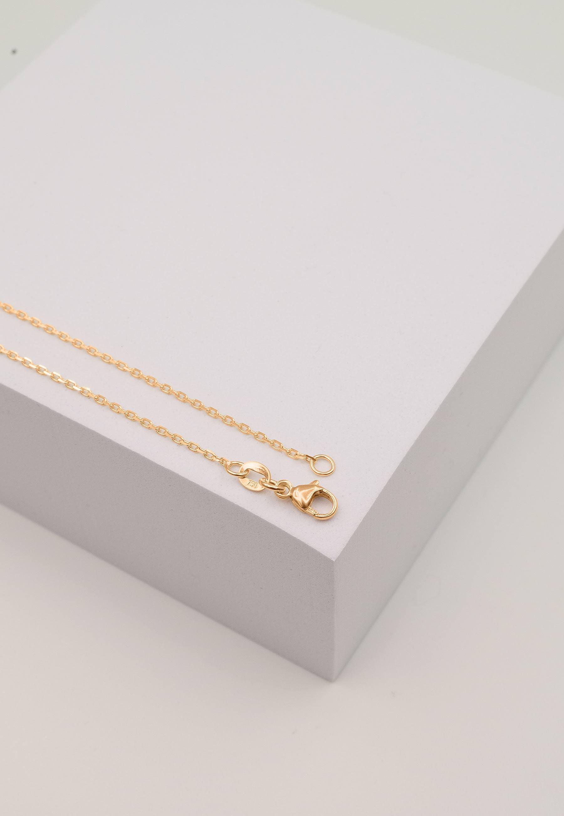 MUAU Schmuck Collier Anker Rotgold 750, 1.2mm, 45cm