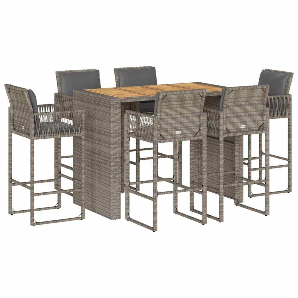 VidaXL Gartenbar set poly-rattan