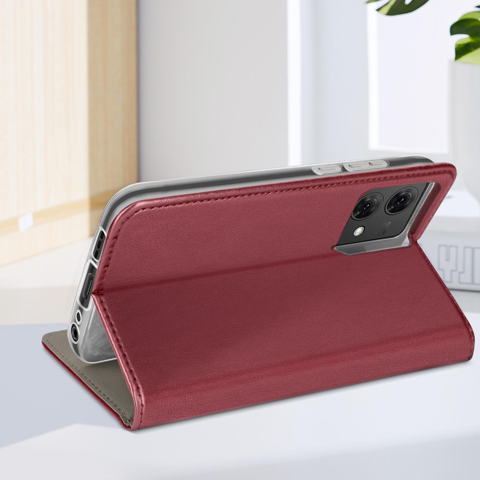 Avizar Hülle Motorola Moto G84 Weinrot