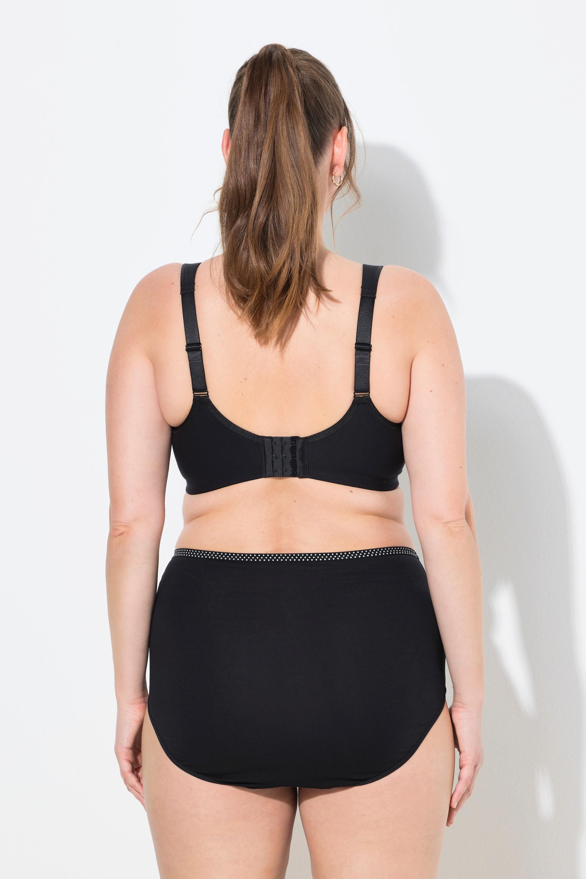 Ulla Popken Entlastungs-BH, bügellos, Blüten/Herzspitze, Cup C - H