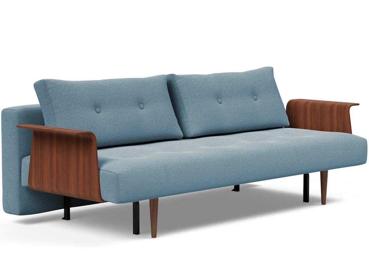 Innovation Living Bettsofa Recast Dark Styletto mit Armlehnen - Soft Indigo