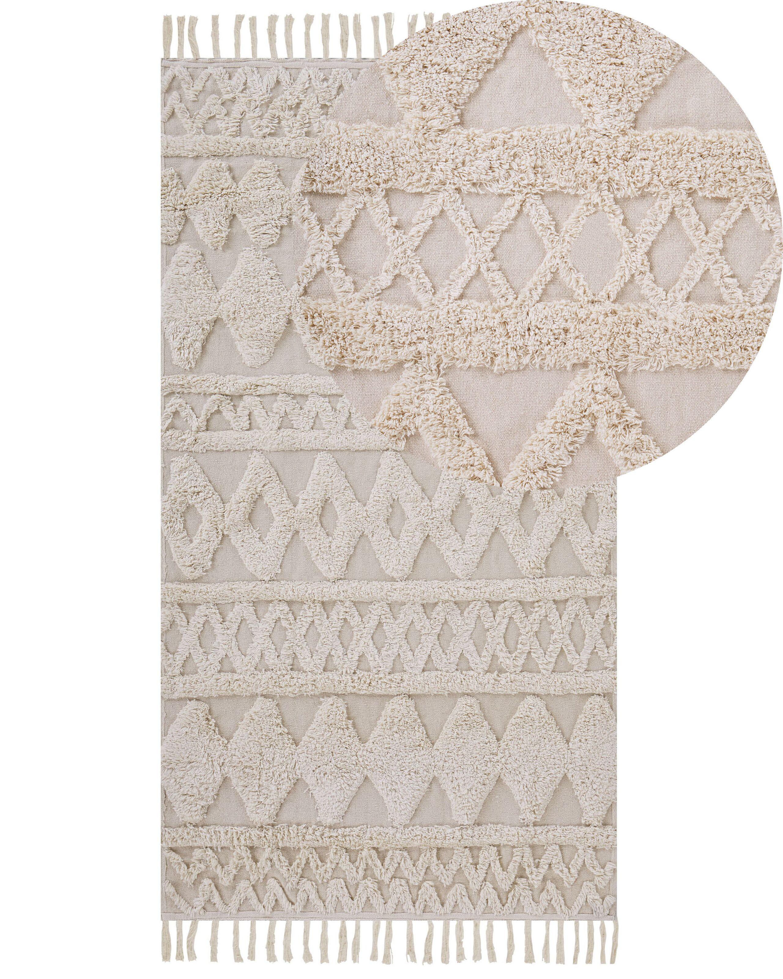 Beliani Teppich aus Baumwolle Boho DIDIM