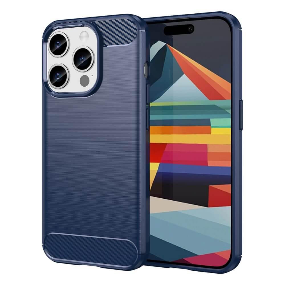Cover-Discount iPhone 15 Pro Max - Metall Carbon Look Hülle