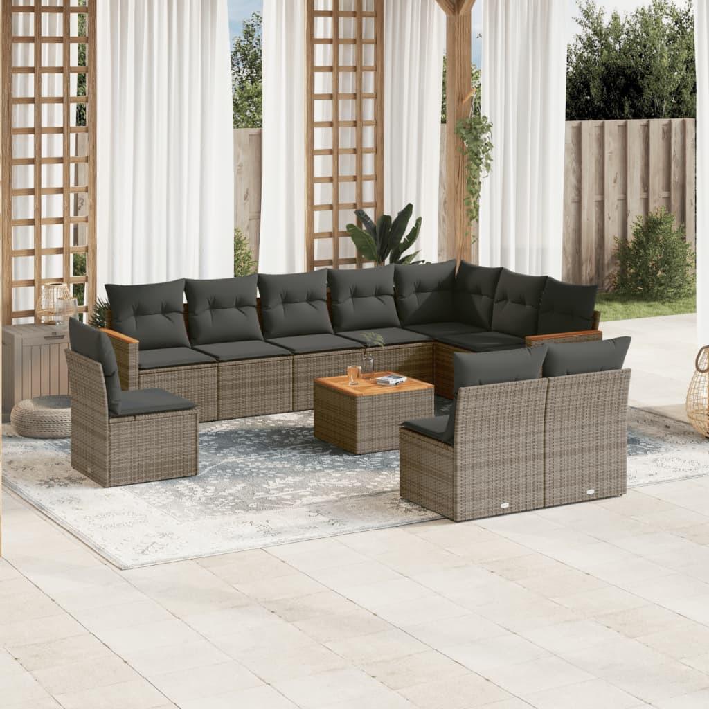 VidaXL Garten sofagarnitur poly-rattan