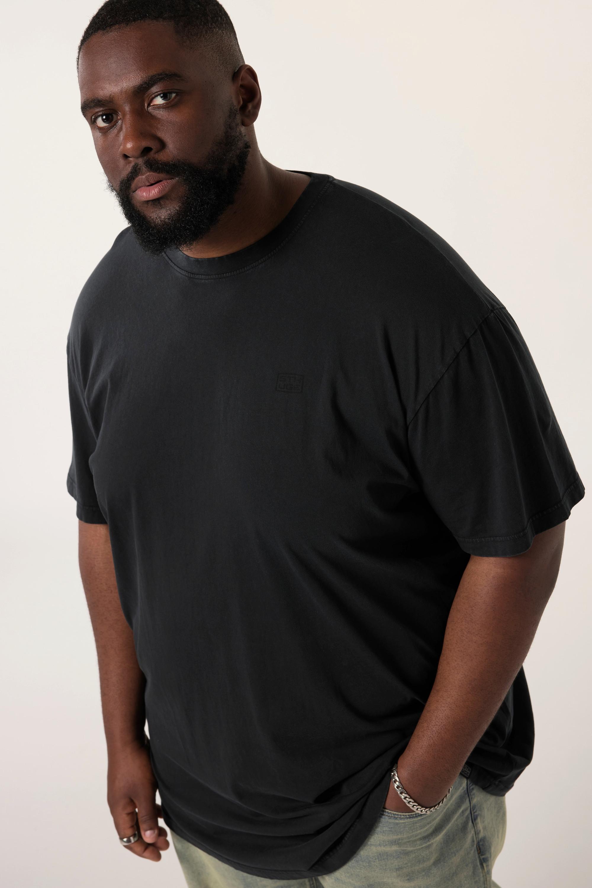 Sthuge T-Shirt Halbarm Oversized Rückenprint Vintage Look