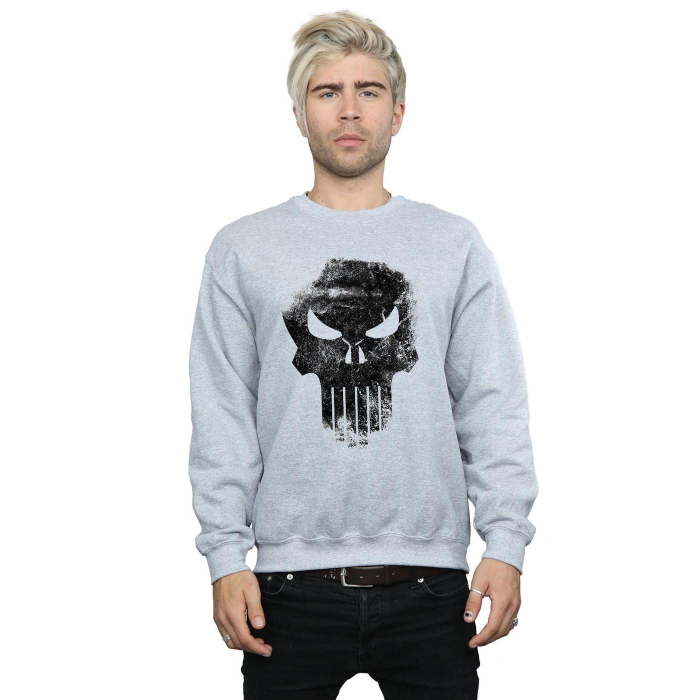 MARVEL The Punisher Distrressed Skull Sweatshirt