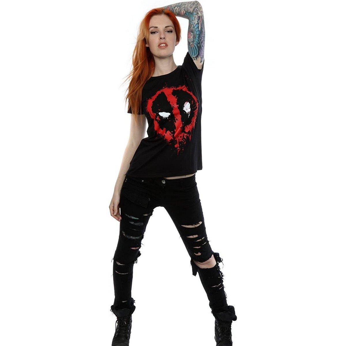 Deadpool Splatter Logo T-Shirt