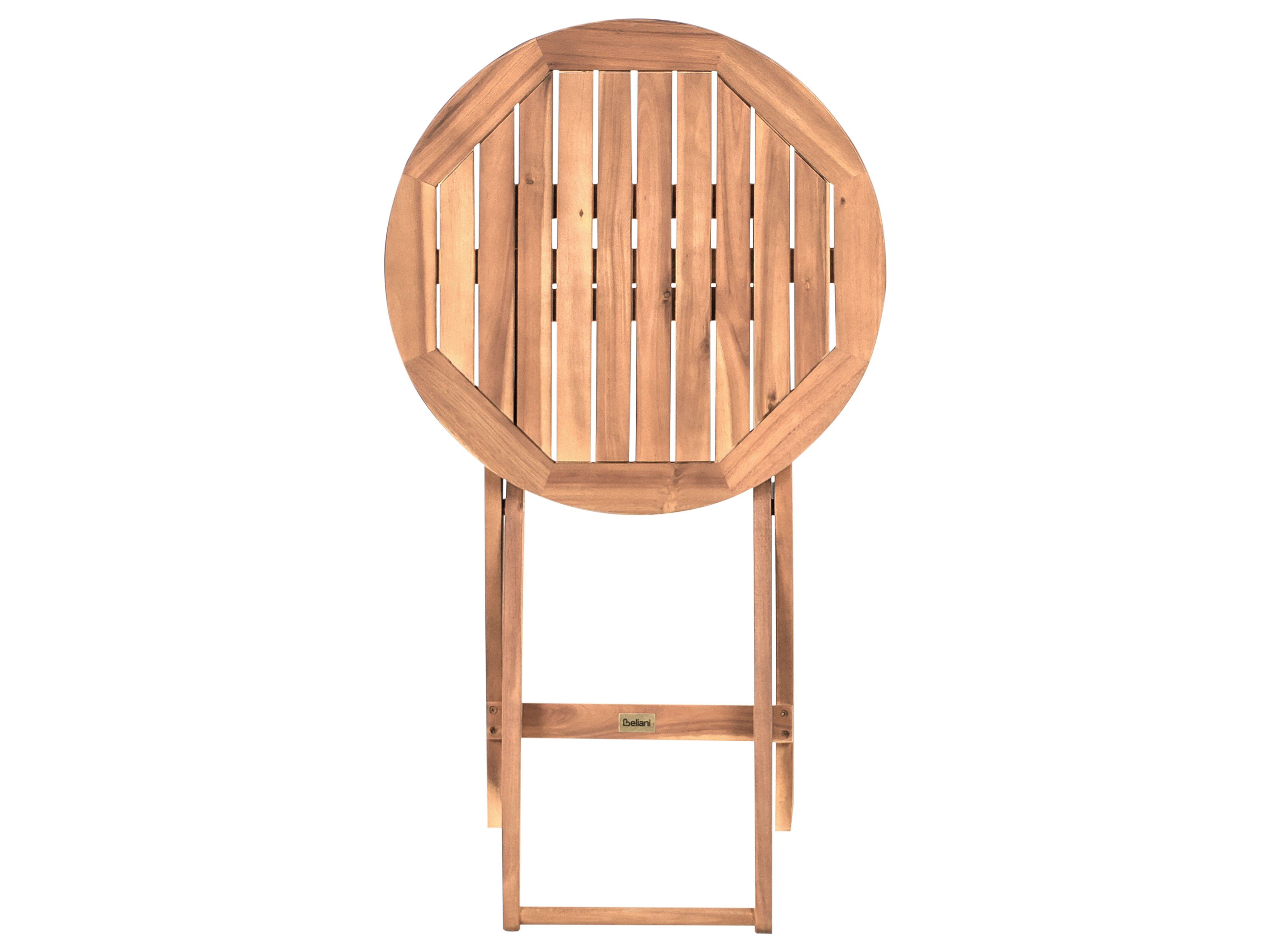 Beliani Bistro Set aus Akazienholz Rustikal SACILE