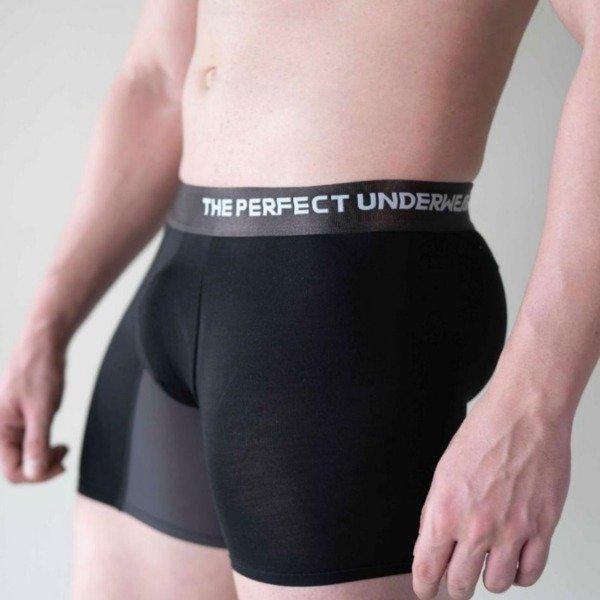 The Perfect Underwear Bambus Boxer-shorts, schwarz (3 Stk. pro Pack), Größe XL