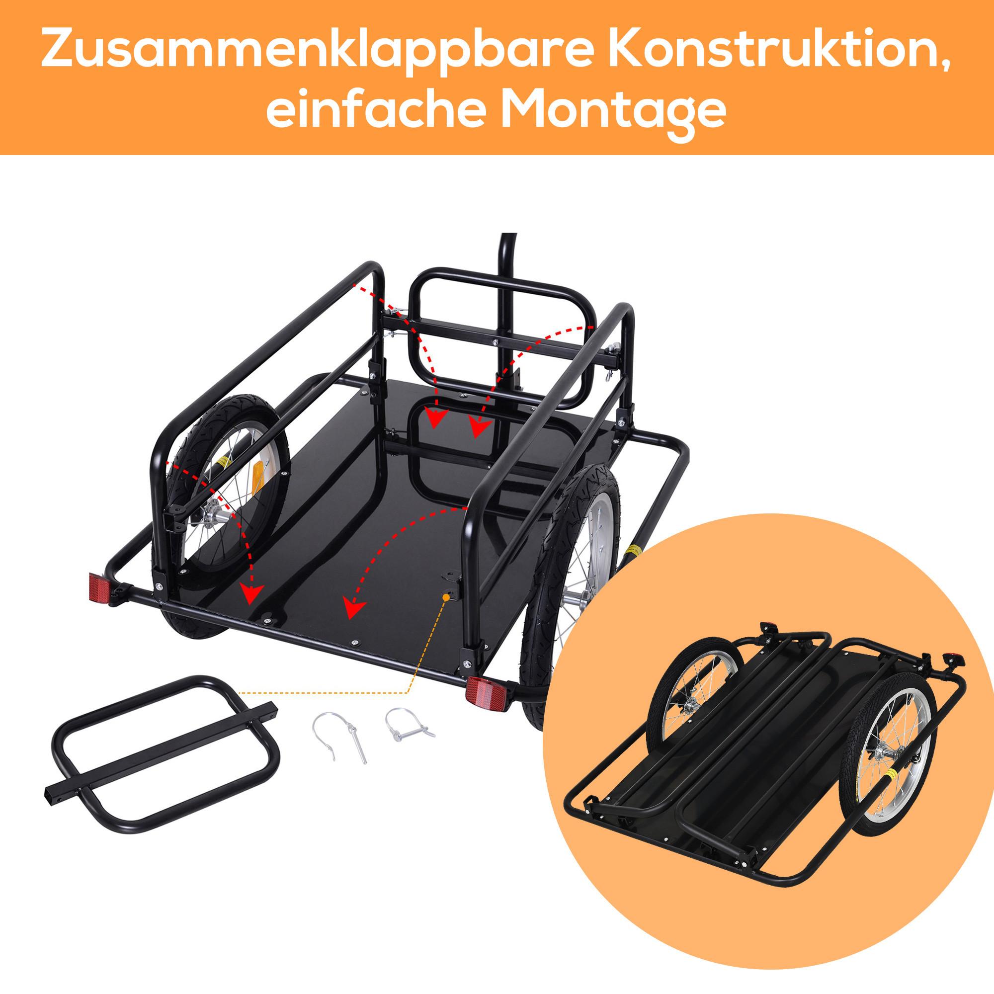 HOMCOM Fahrradanhänger