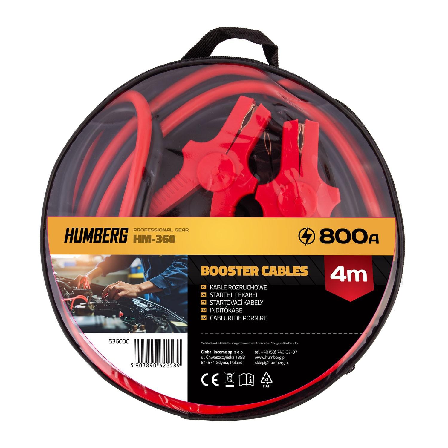 B2X Starthilfekabel 4m 800A HM-360 Humberg