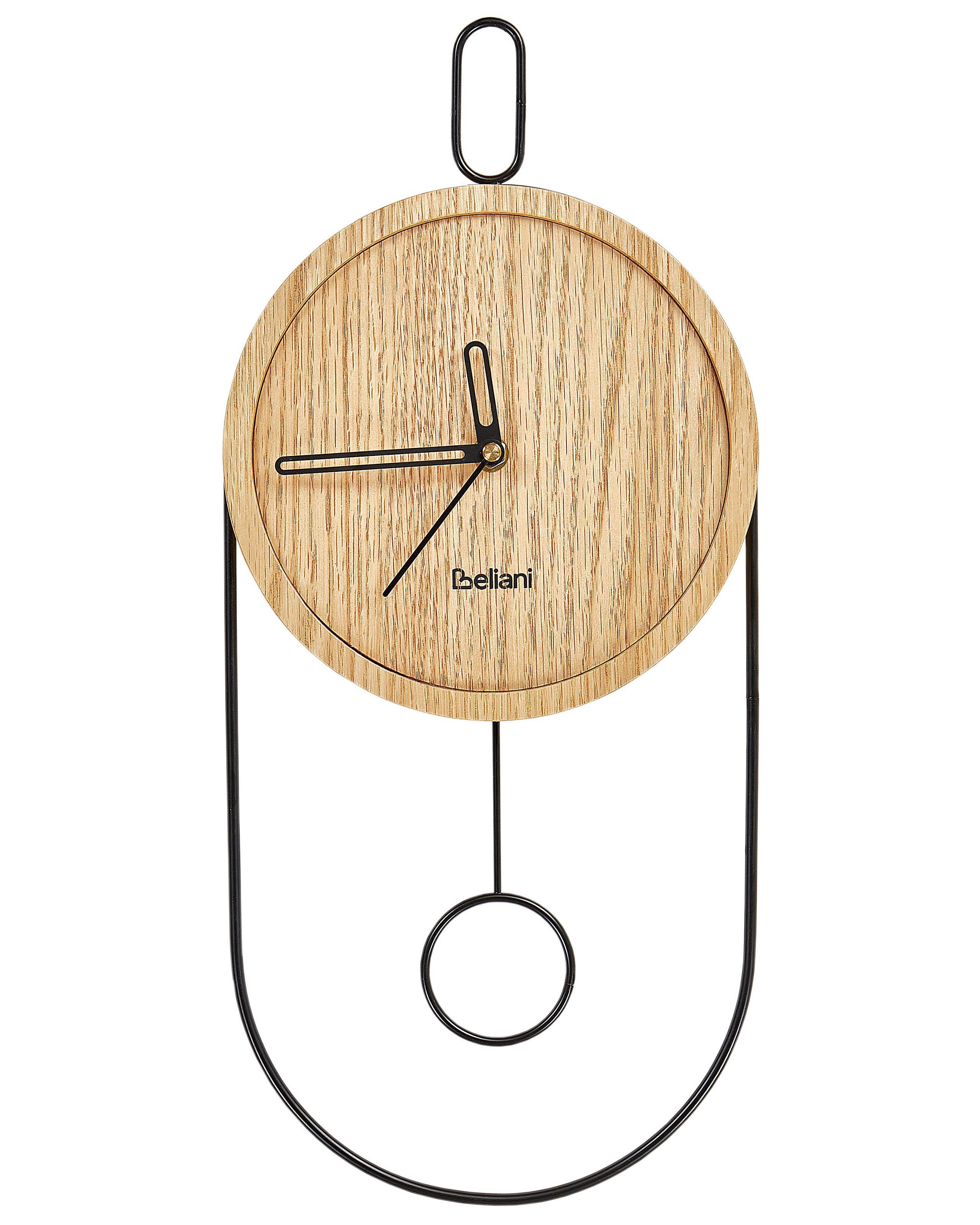Beliani Wanduhr aus MDF-Platte Retro SIERRE