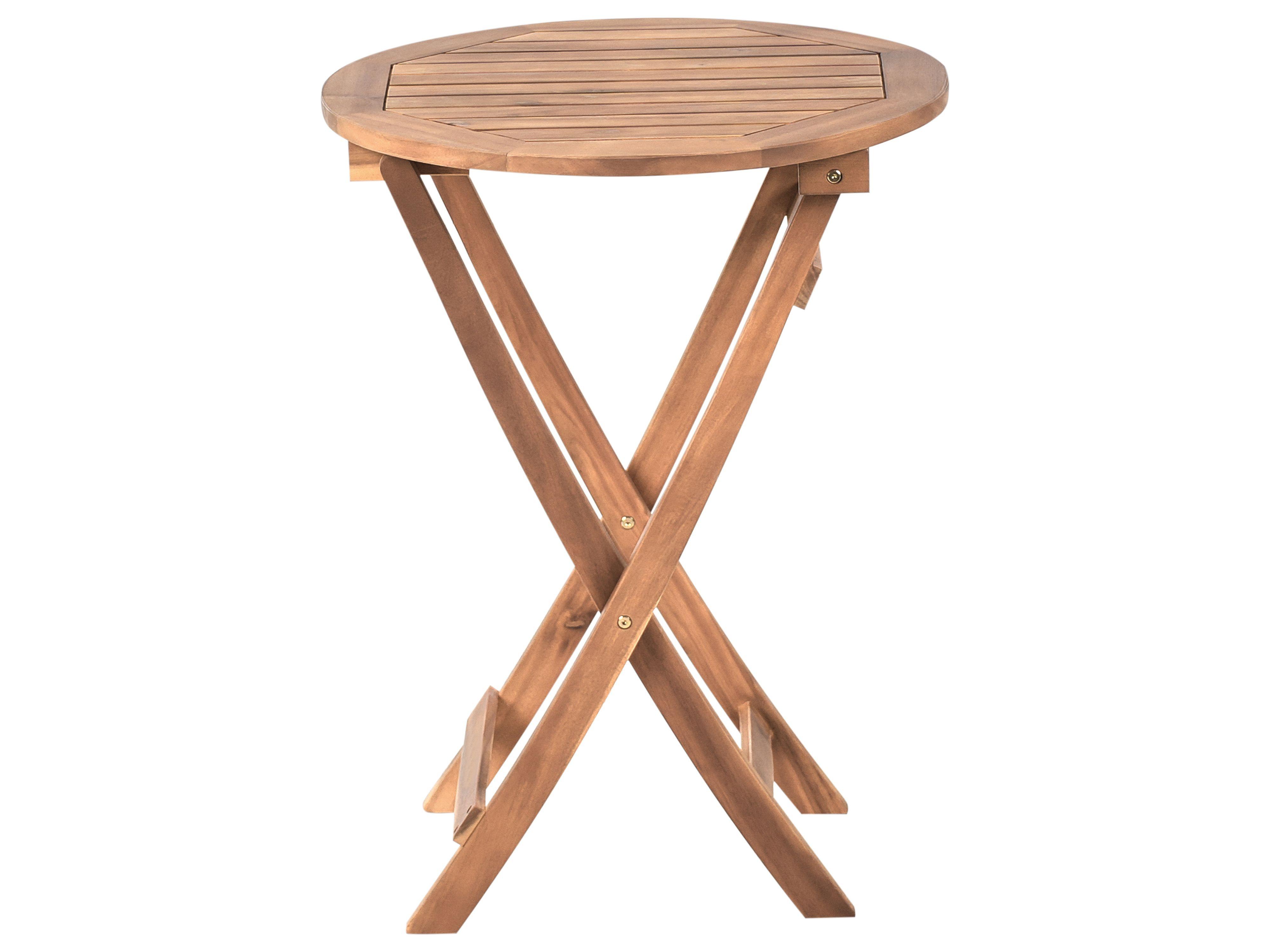 Beliani Bistro Set aus Akazienholz Rustikal SACILE