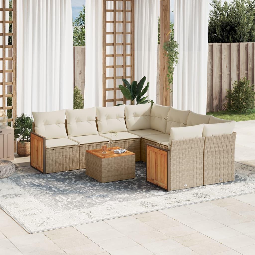 VidaXL Garten sofagarnitur poly-rattan