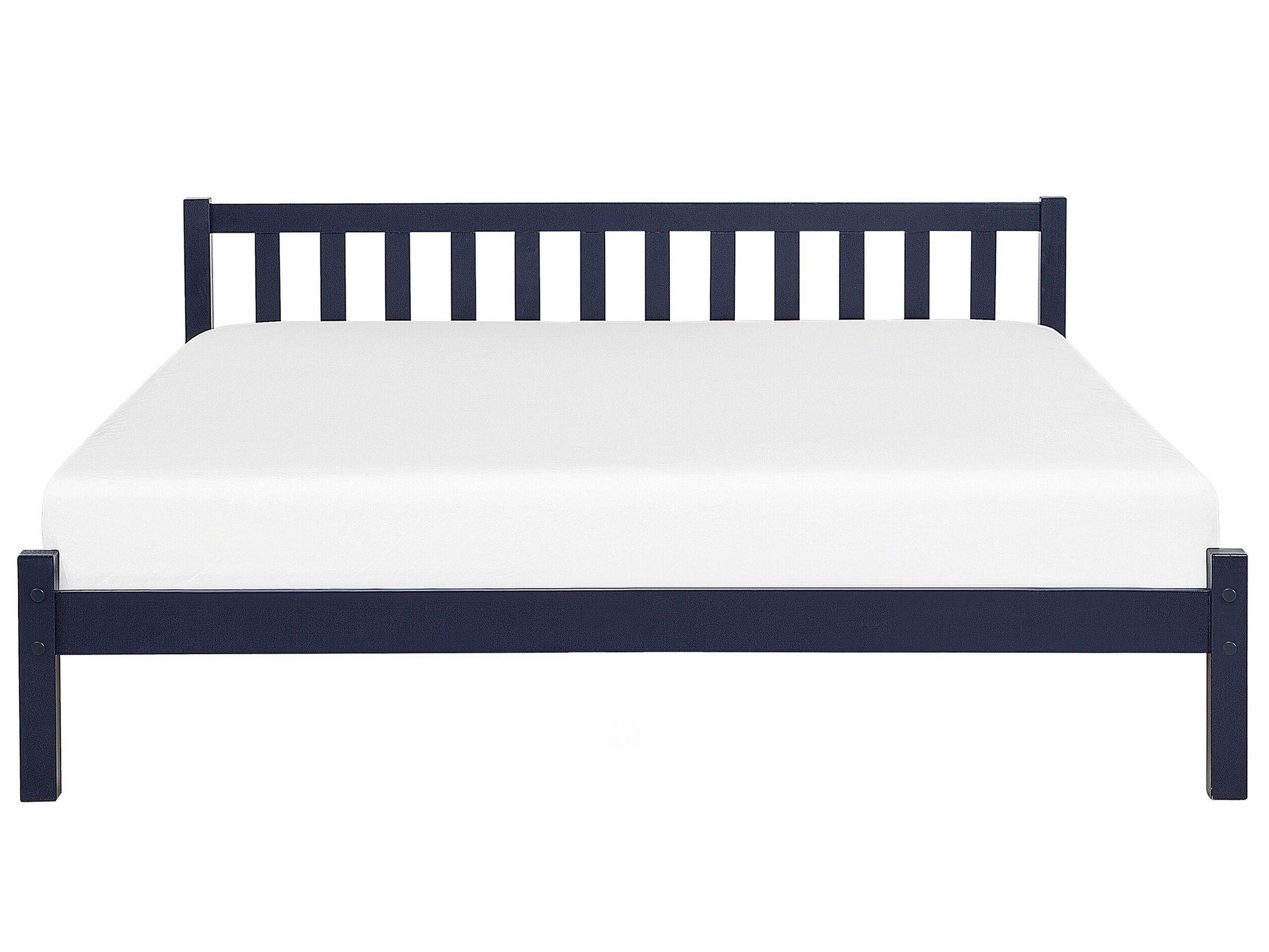 Beliani Bett mit Lattenrost aus Kiefernholz Klassisch FLORAC