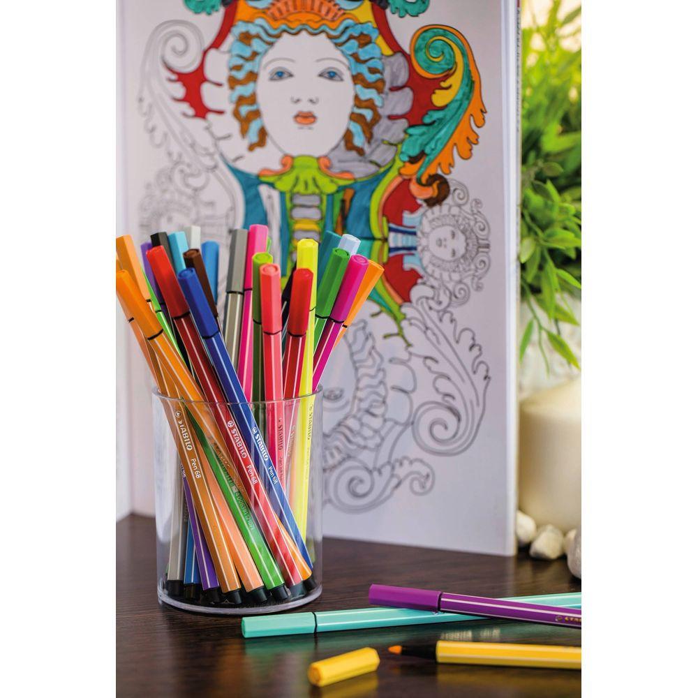 STABILO Fasermaler Pen 68 Metalletui (50Teile)