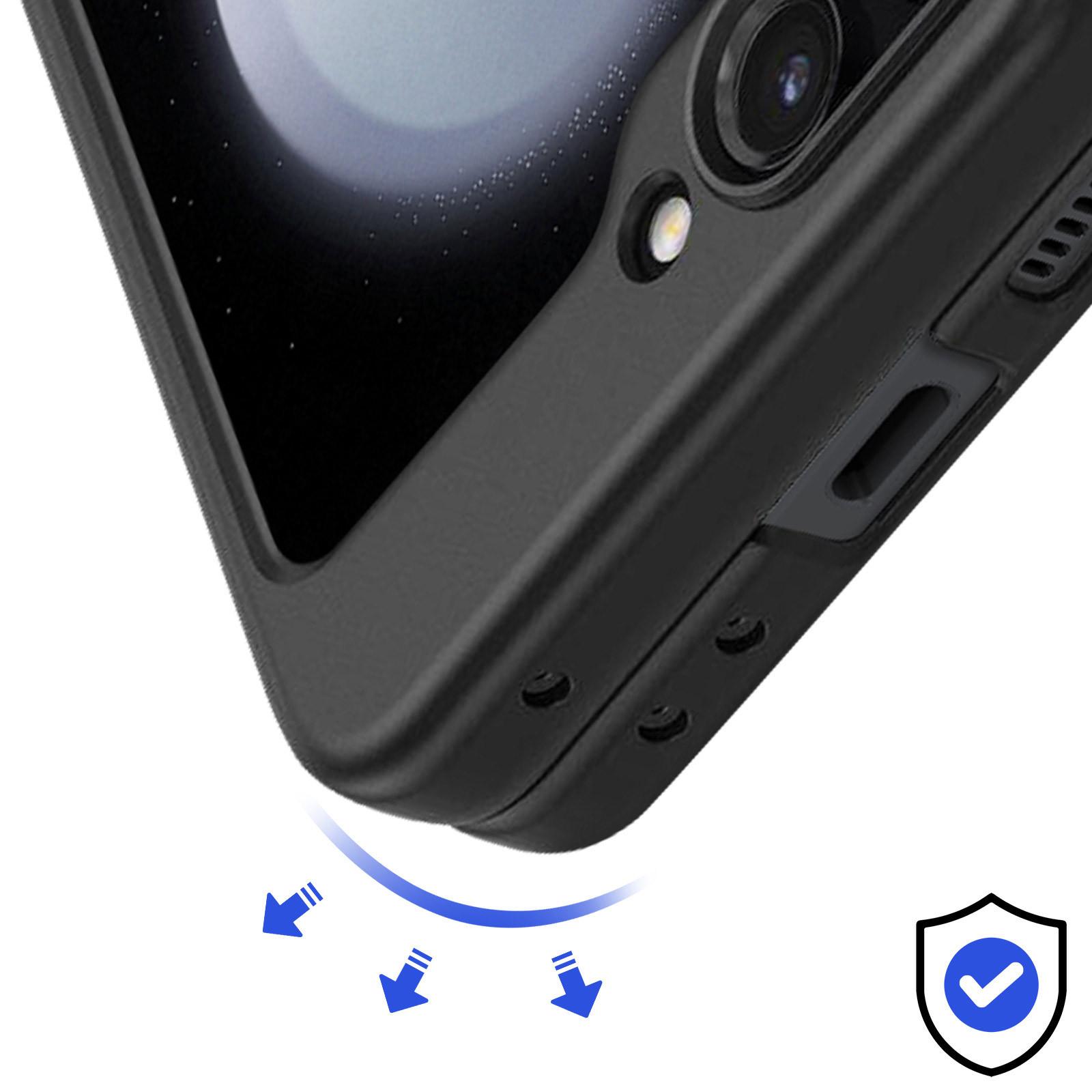 Avizar MagSafe Hülle Galaxy Z Flip5 Schwarz