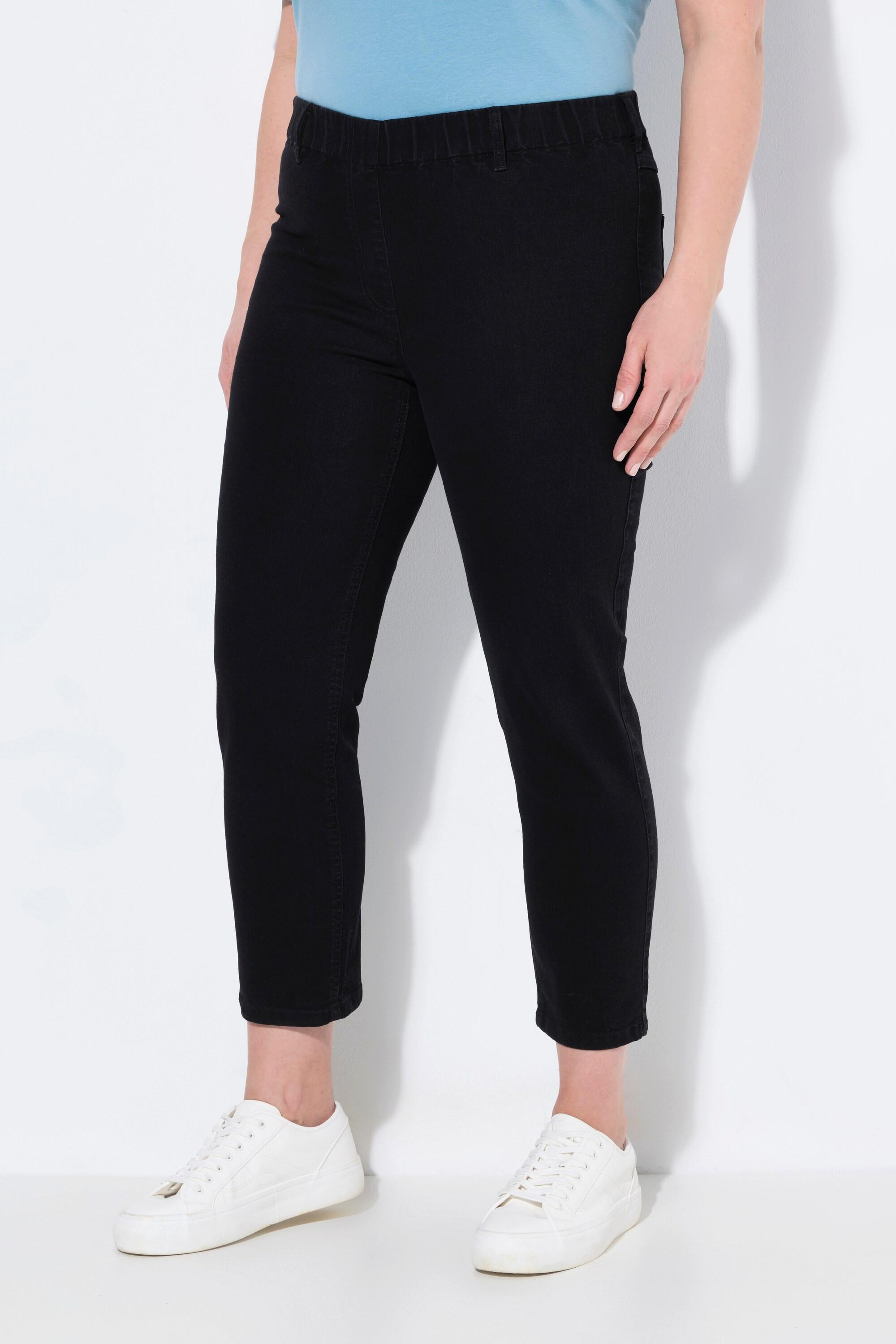 Ulla Popken 7/8-Jeggings Sienna, Elastikbund, schmales Bein