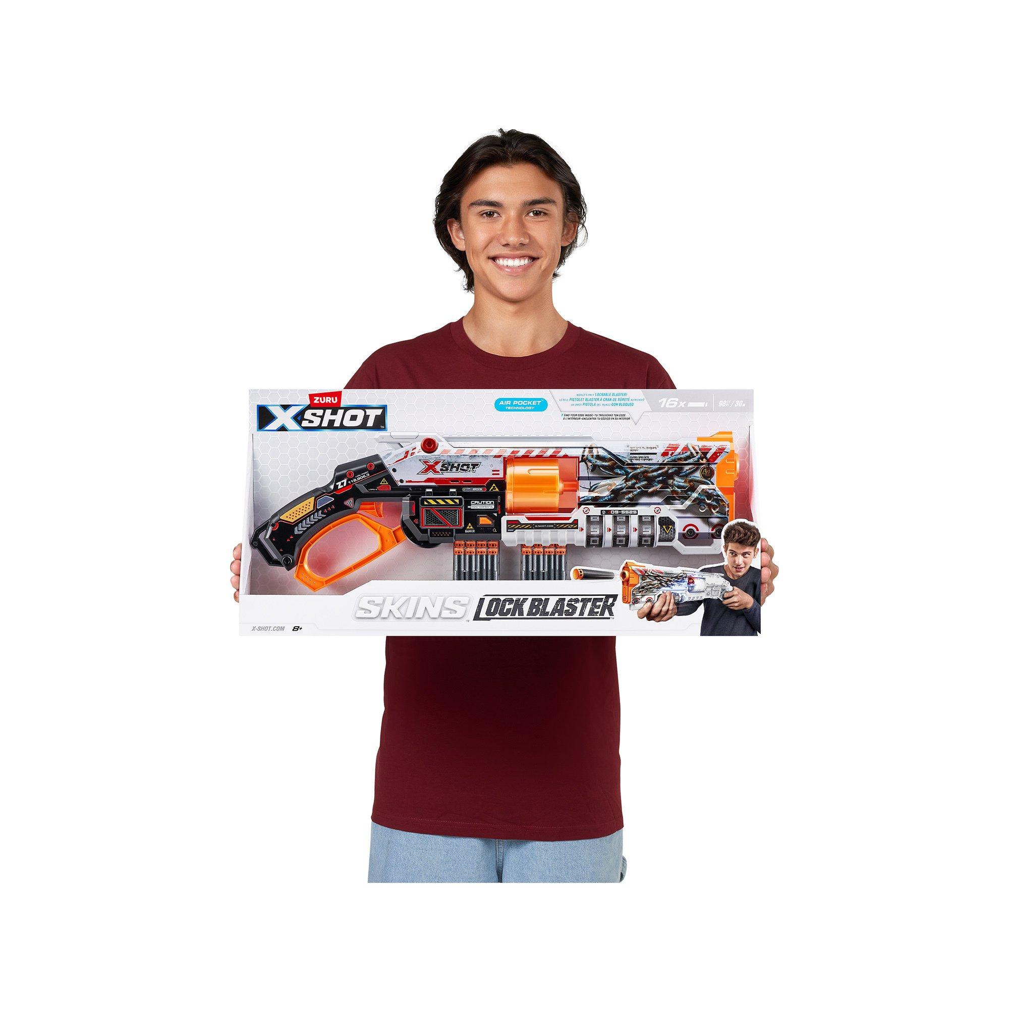 XSHOT Skins Lock Blaster, 16 Darts