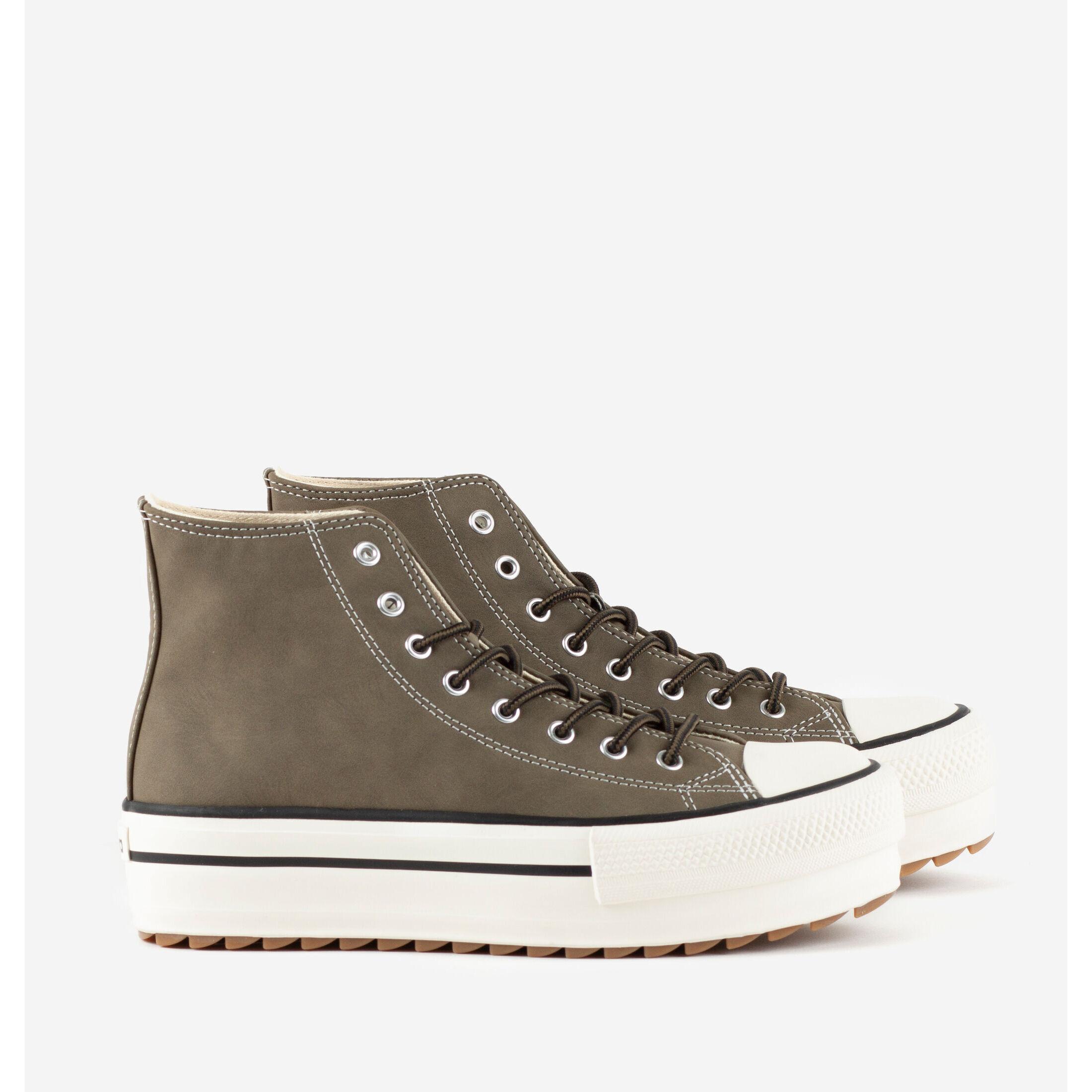 Victoria sneakers montantes damen double faux cuir tribu sierra