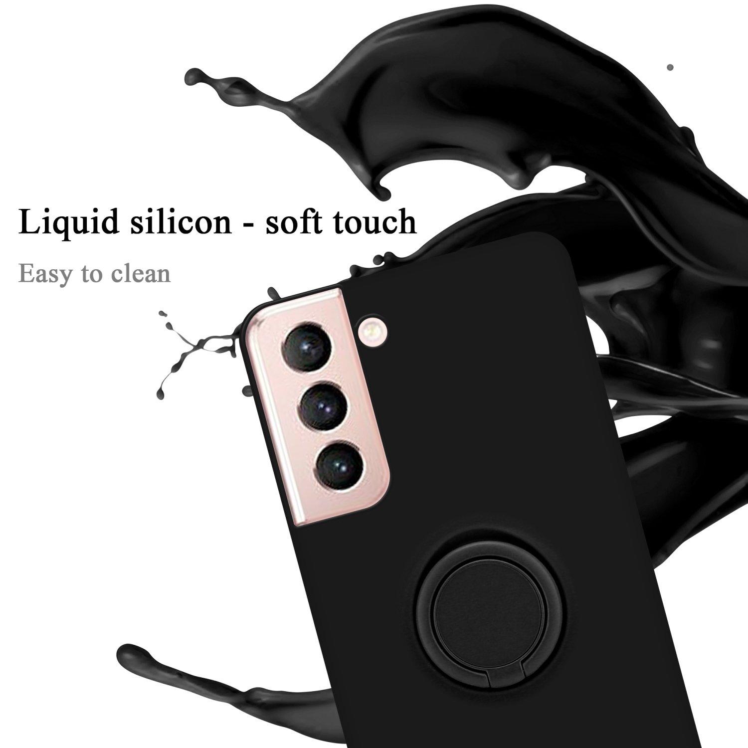 Cadorabo Hülle für Samsung Galaxy S22 TPU Silikon mit Ring Liquid