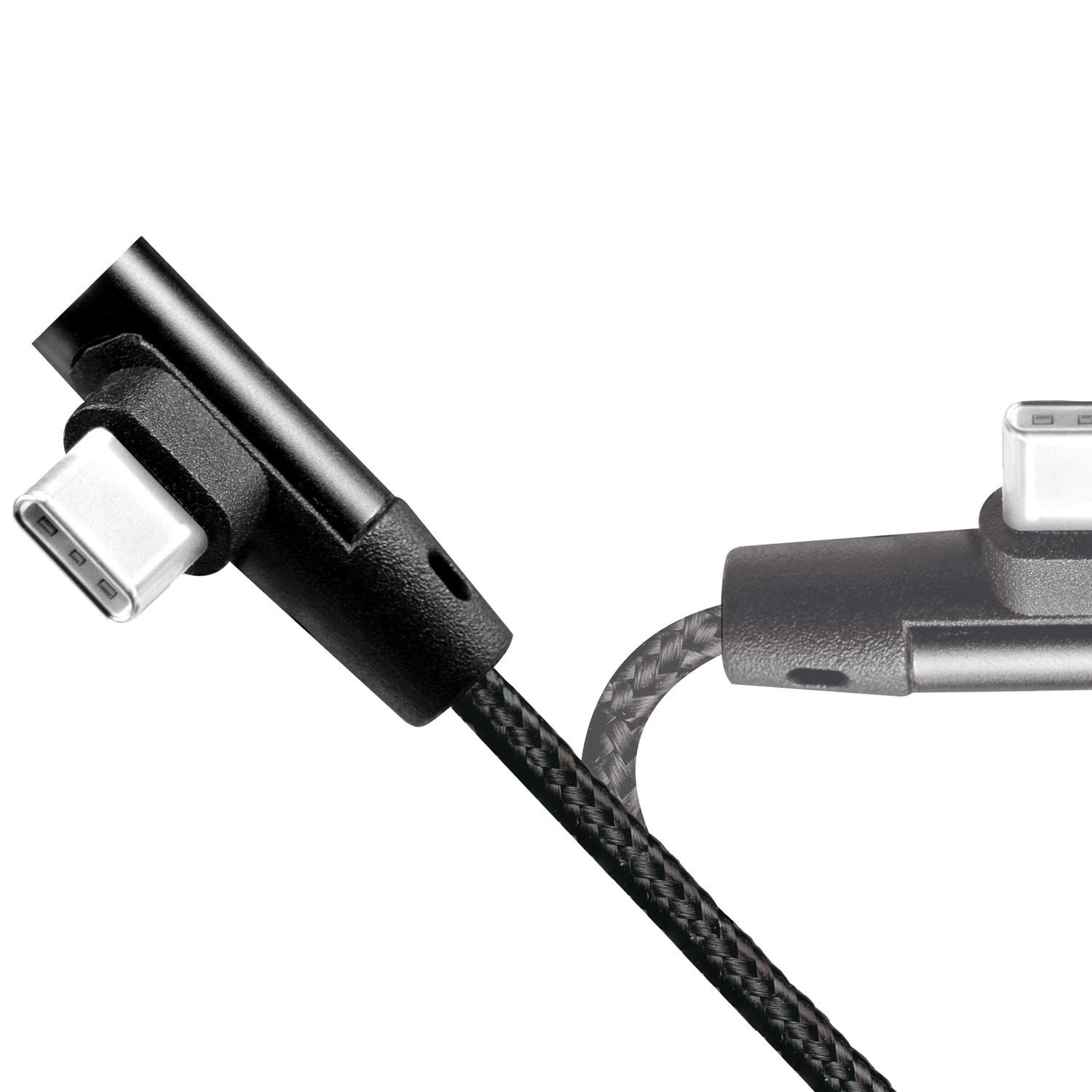 LogiLink Abgewinkeltes USB-C-Kabel USB 2.0 Max 3A 1m