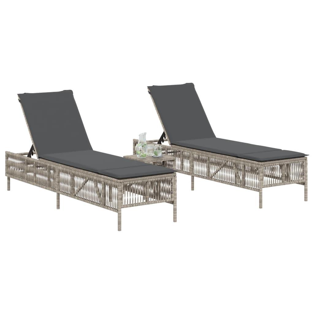 VidaXL Sonnenliege poly-rattan