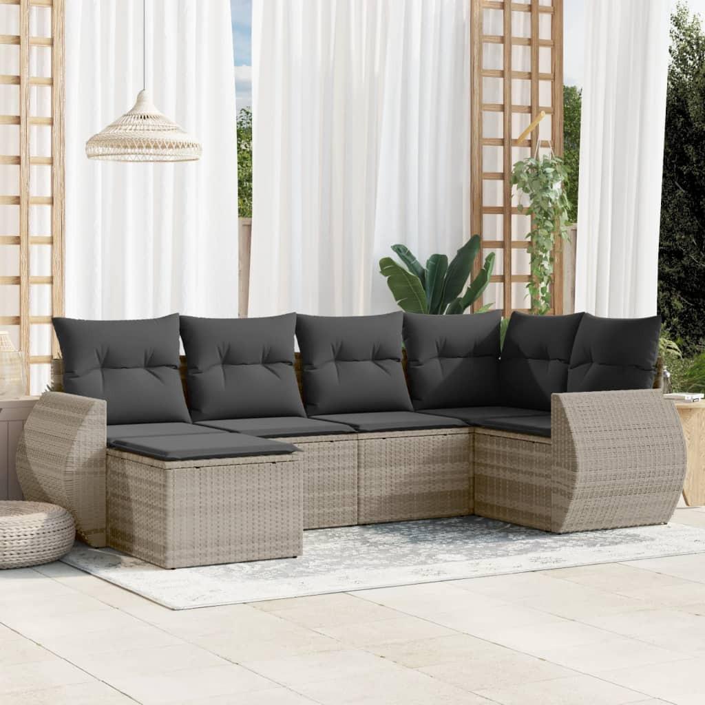 VidaXL Garten sofagarnitur poly-rattan