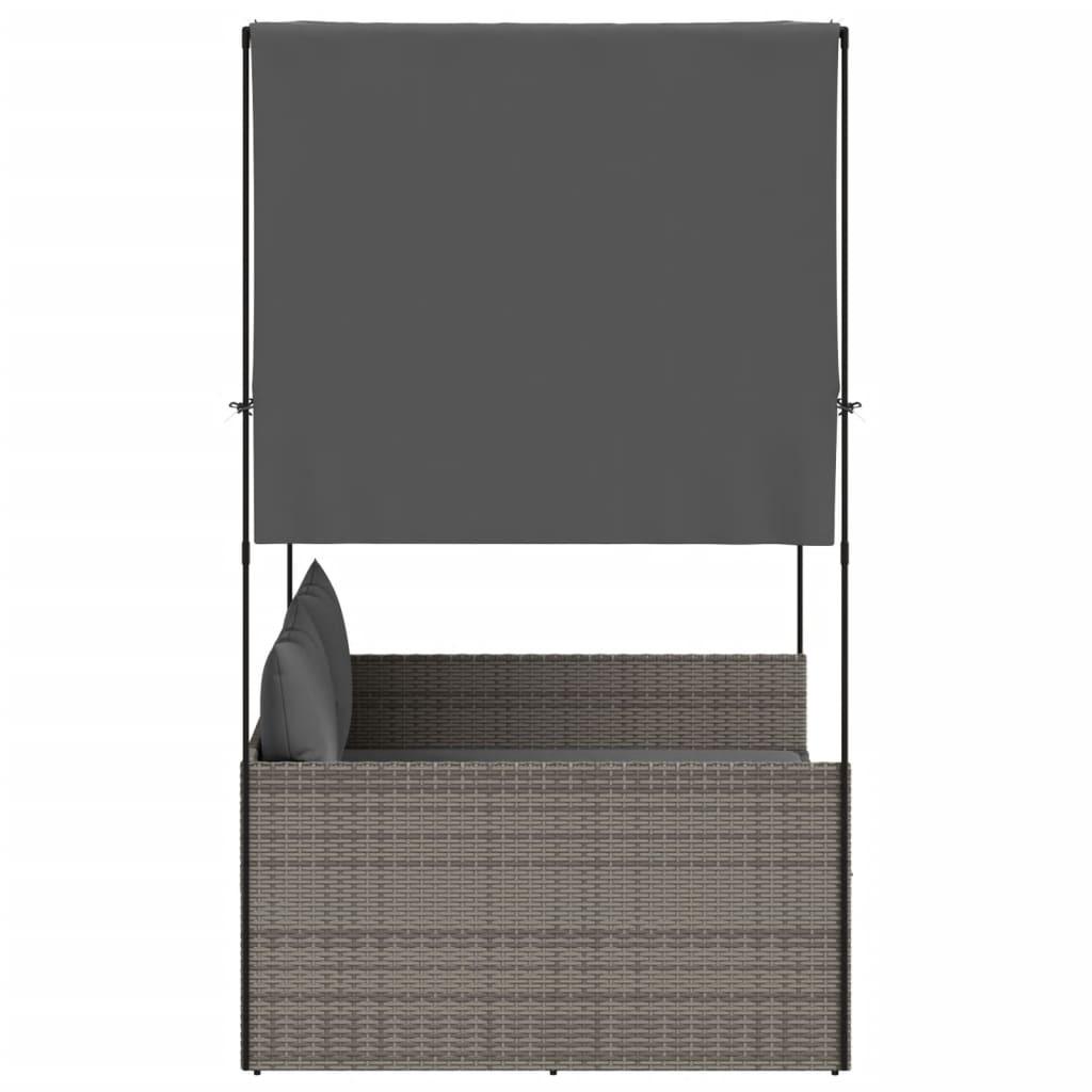 VidaXL Doppel-sonnenliege poly-rattan