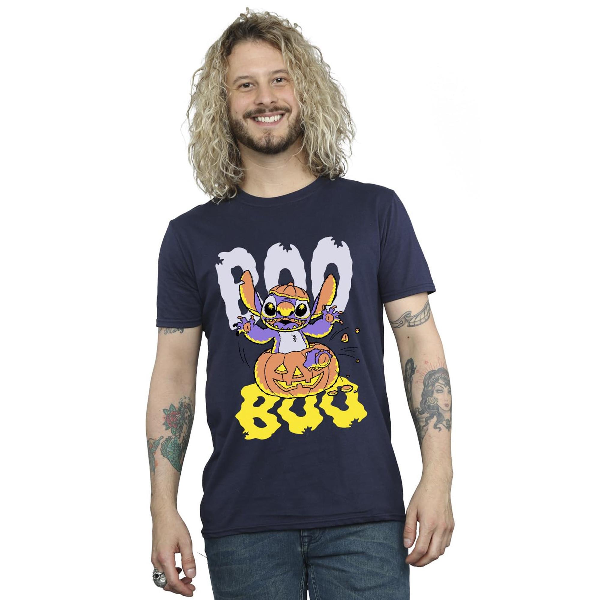 Lilo & Stitch Boo Jack-o-Lantern Slim Fit T-Shirt