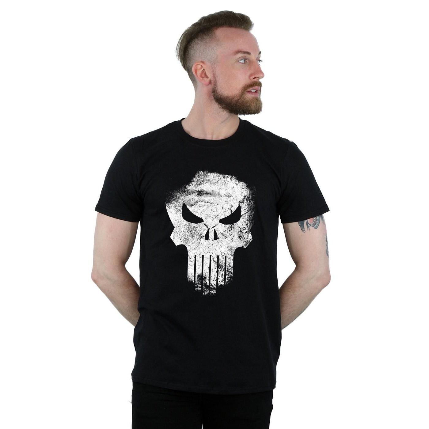 MARVEL The Punisher Distressed Skull T-Shirt