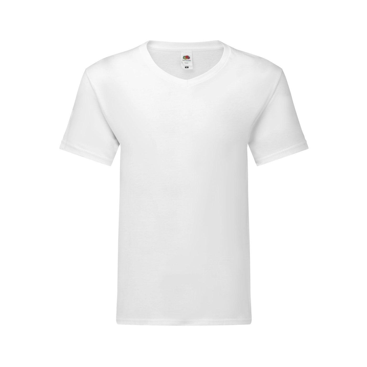 Fruit of the Loom V-Ausschnitt Kurzarm T-Shirt Slim Fit