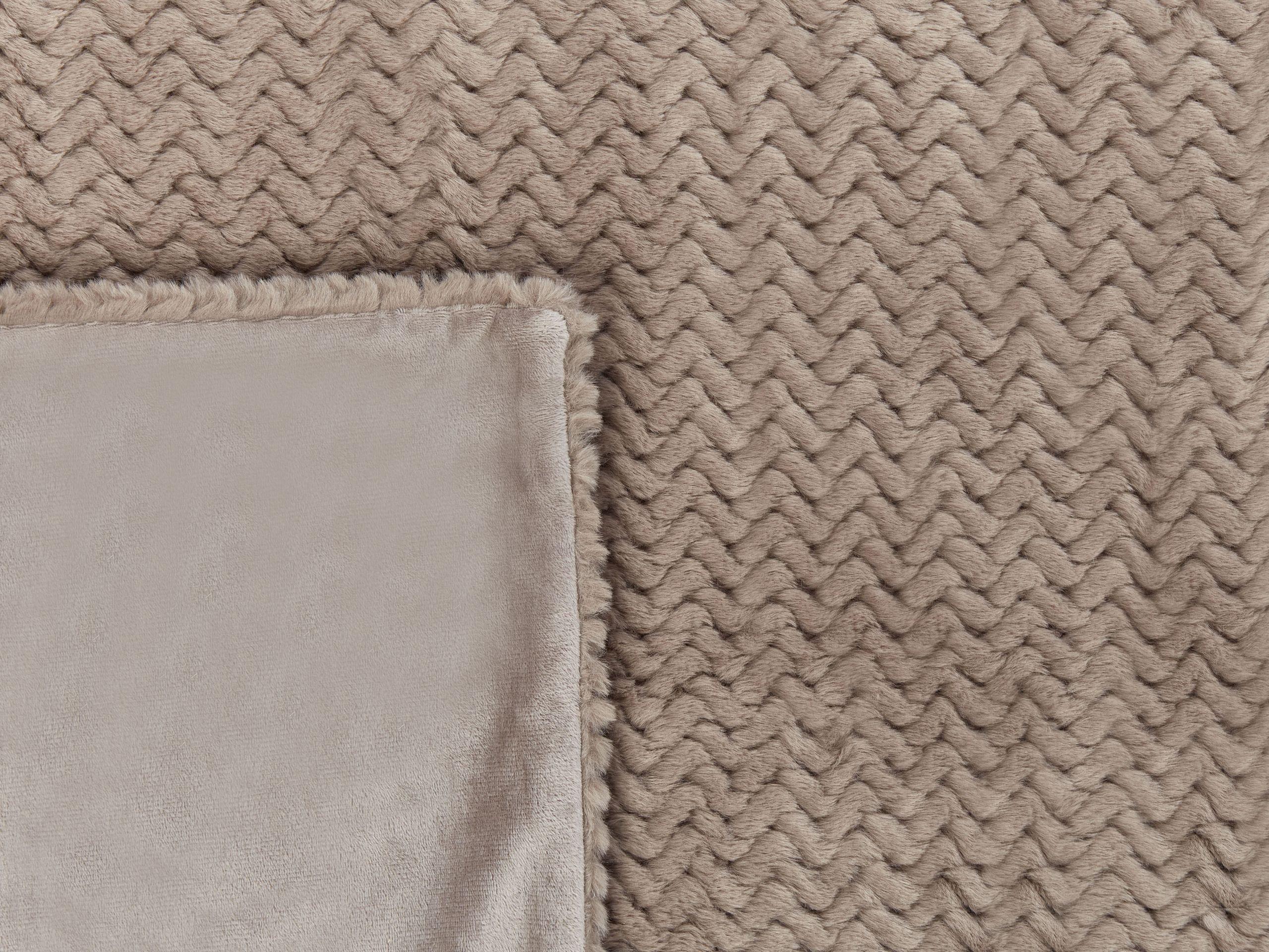 Beliani Tagesdecke aus Webpelz SURMI