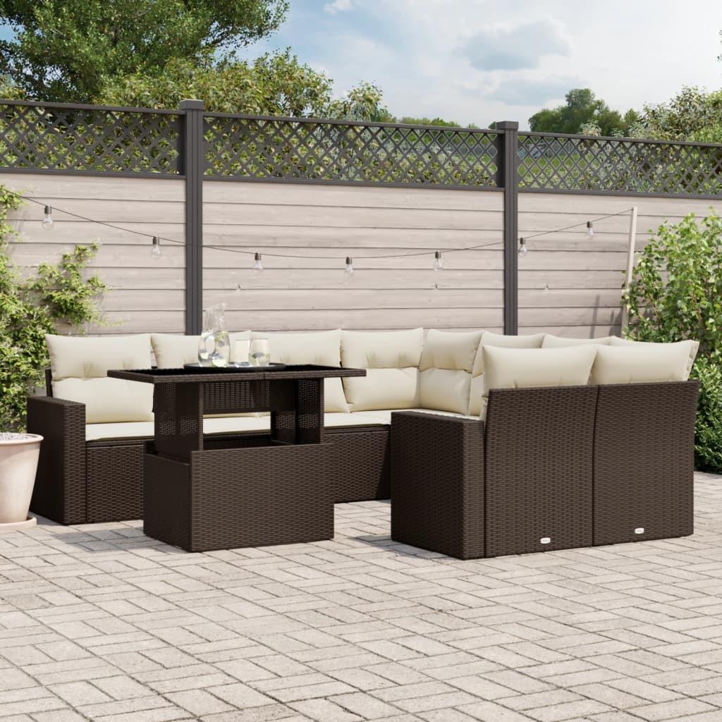 VidaXL Garten sofagarnitur poly-rattan