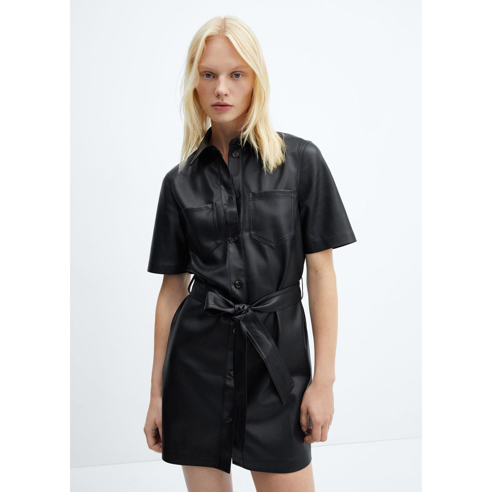 MANGO SYRAH Kurzarm Hemdblusenkleid