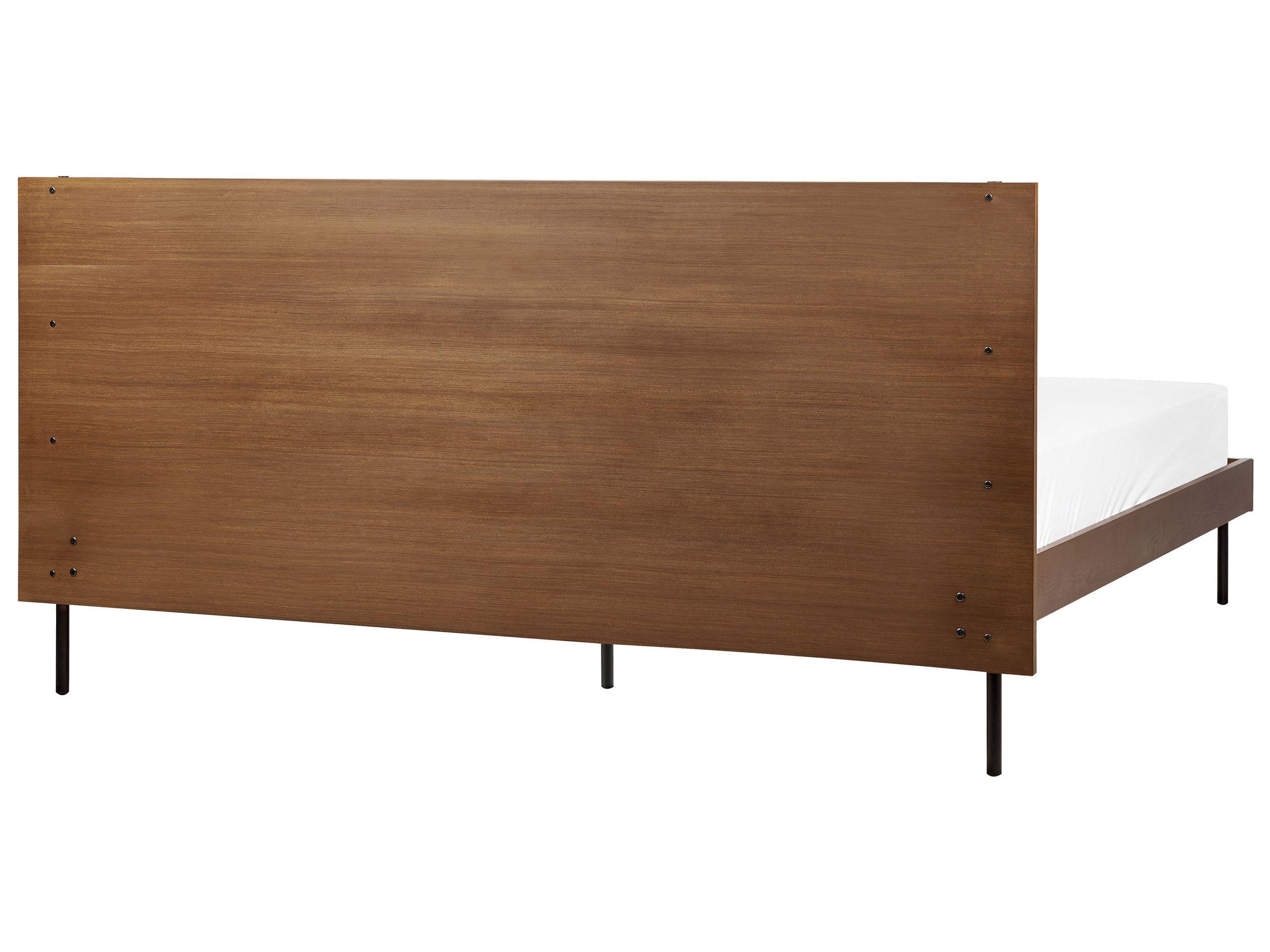 Beliani Bett mit Lattenrost aus MDF-Platte Industriell LIBERMONT