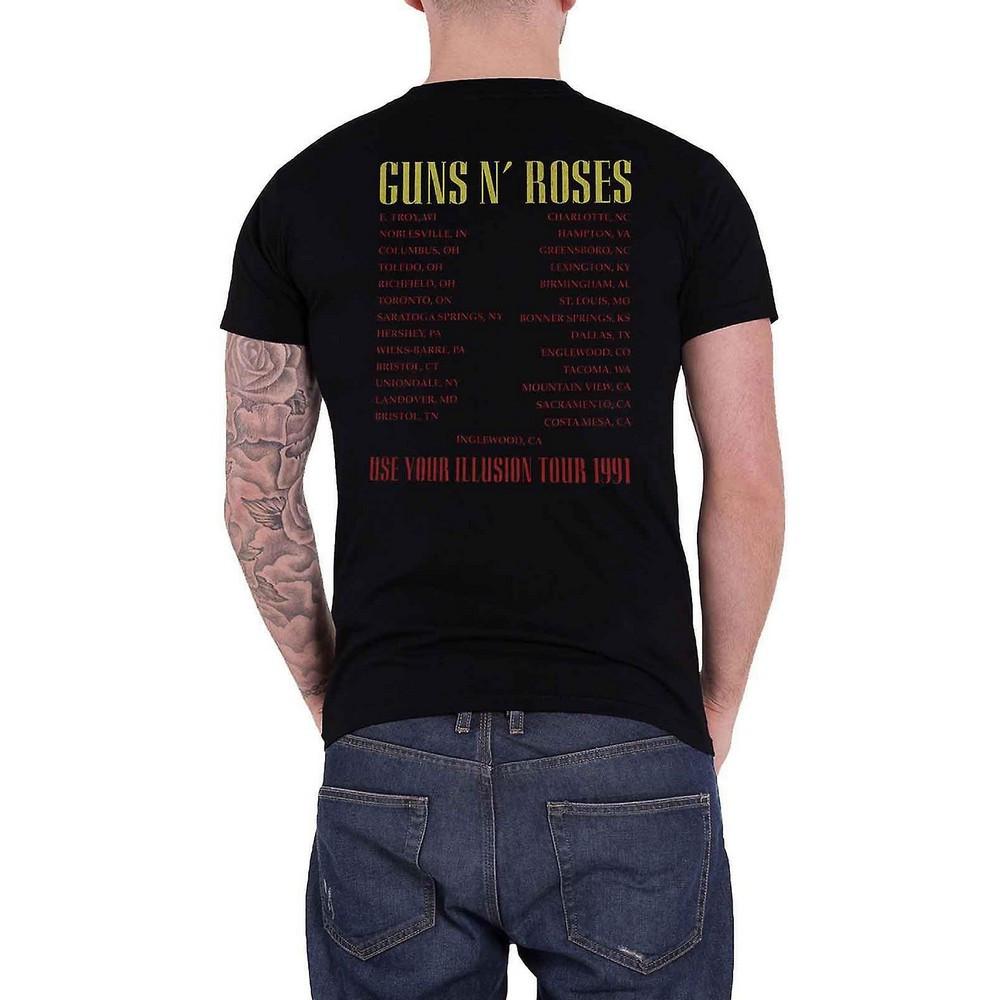 Guns N Roses Skull Circle T-Shirt