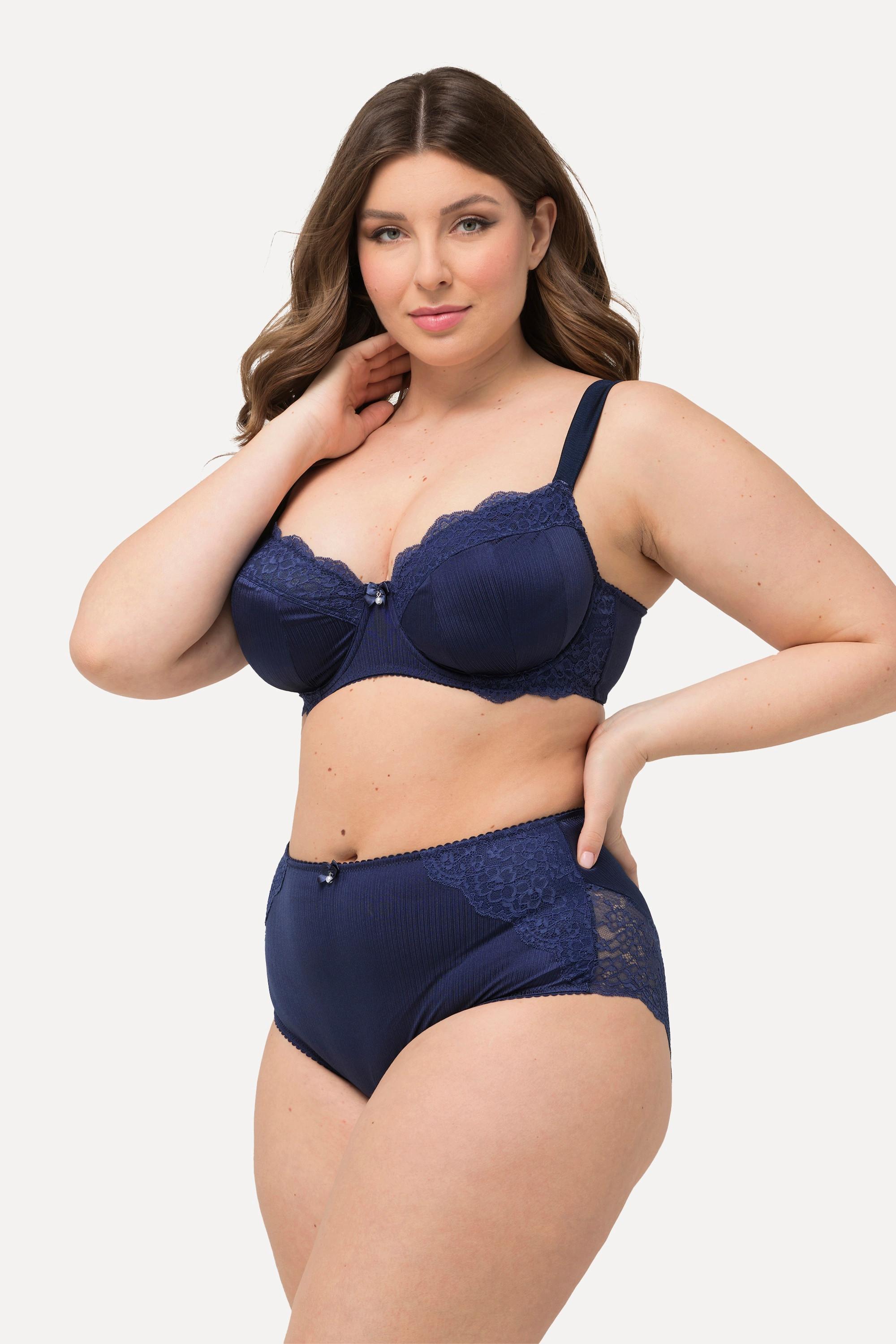 Ulla Popken Maxislip, Satin, Spitzen-Rückseite